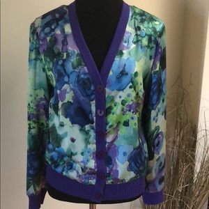 St. John Collection Silk Jacket Size 4
